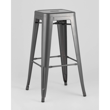 Табурет барный TOLIX серебристый матовый стиль лофт