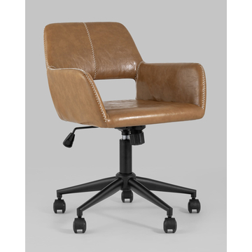 Кресло компьютерное офисное Филиус экокожа коричневый
