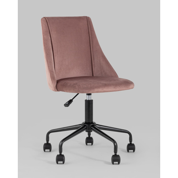 Кресло компьютерное Сиана велюр розовый