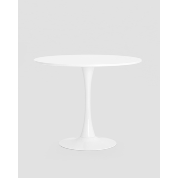 Обеденная группа стол Tulip D90 белый, стулья DSW белые 4 шт.