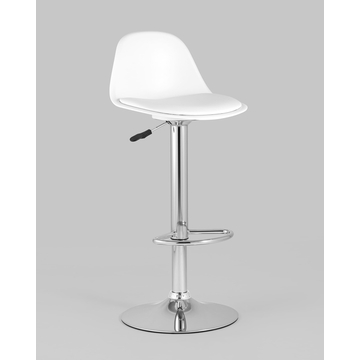 Стул барный Смит белый на газлифте
