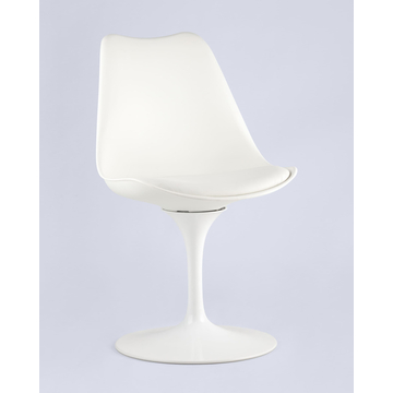 Обеденная группа стол Tulip D100 белый, стулья Tulip белые 4 шт.