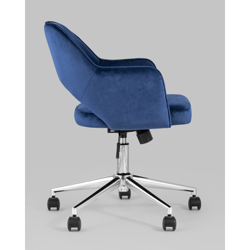 Кресло компьютерное Кларк велюр синий