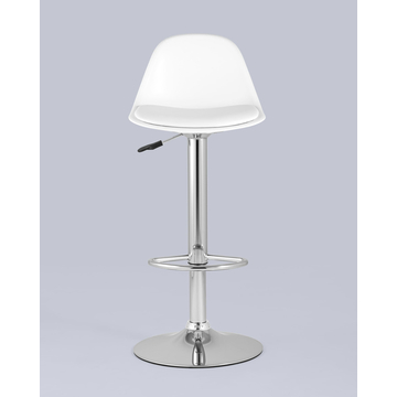Стул барный Смит белый на газлифте