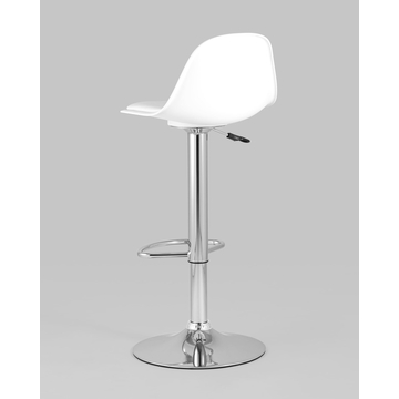 Стул барный Смит белый на газлифте