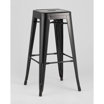 Табурет барный TOLIX черный глянцевый стиль лофт