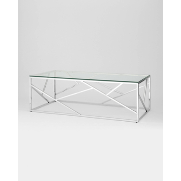 Журнальный стол 120*60 АРТ ДЕКО серебро