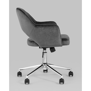 Кресло компьютерное Кларк велюр серый