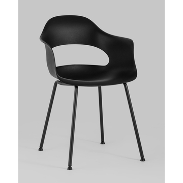 Стул Lady пластик черный ножки металл