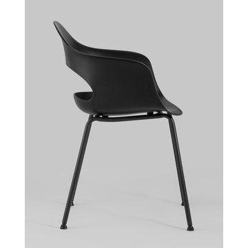 Стул Lady пластик черный ножки металл