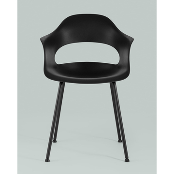 Стул Lady пластик черный ножки металл