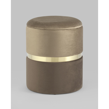 Пуф Кэрри с ящиком велюр коричневый без ножек