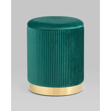 Пуф Шарлотта с ящиком велюр зеленый