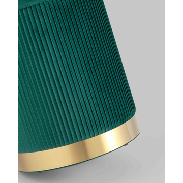 Пуф Шарлотта с ящиком велюр зеленый