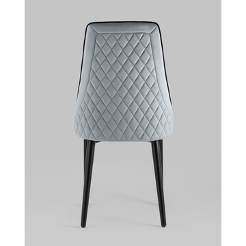 Стул Луис с кантом велюр серый
