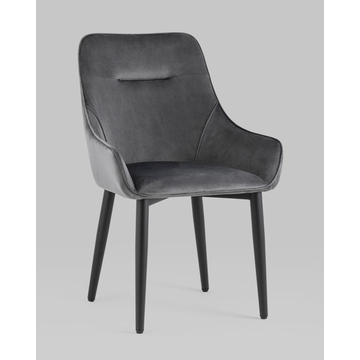 Стул Диана велюр серый