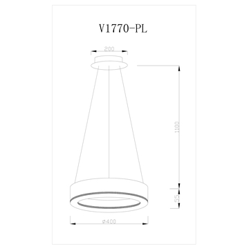 Светодиодная подвесная люстра Moderli V1770-PL Viso