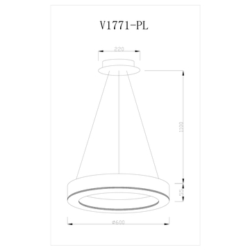 Светодиодная подвесная люстра Moderli V1771-PL Viso