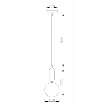 Подвесной светильник Moderli V2000-1P Sioma