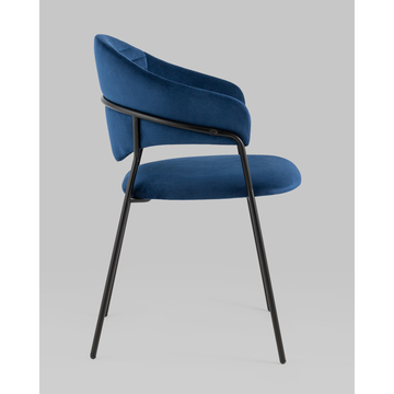 Стул Алексис велюр синий