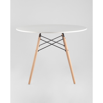 Обеденная группа стол DSW D100, 4 стула Soft серый