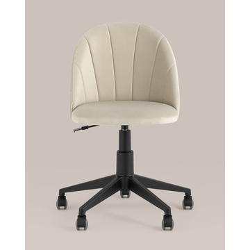 Кресло компьютерное Логан велюр бежевый