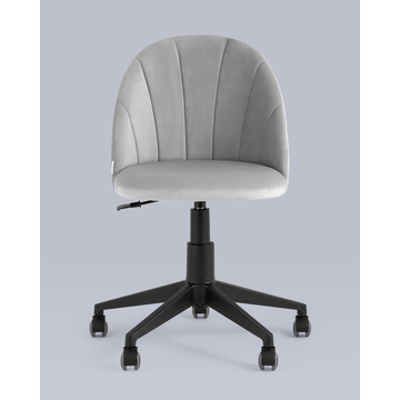 Кресло компьютерное Логан велюр светло-серый