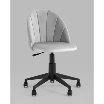 Кресло компьютерное Логан велюр светло-серый