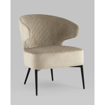 Кресло лаунж Royal велюр бежевый