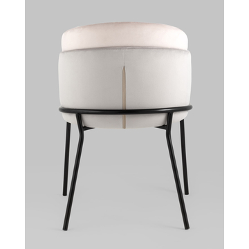 Стул Дабл велюр серый с розовой вставкой