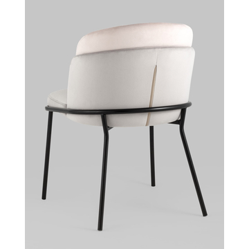 Стул Дабл велюр серый с розовой вставкой