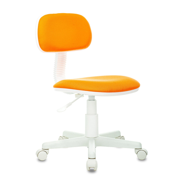 Кресло детское Бюрократ CH-W201NX оранжевый 15-75 крестовина пластик белый