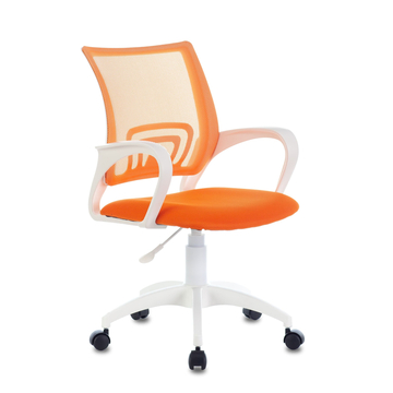 Кресло Бюрократ CH-W695NLT оранжевый TW-38-3 TW-96-1 сетка/ткань крестовина пластик пластик белый