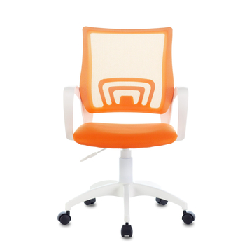 Кресло Бюрократ CH-W695NLT оранжевый TW-38-3 TW-96-1 сетка/ткань крестовина пластик пластик белый