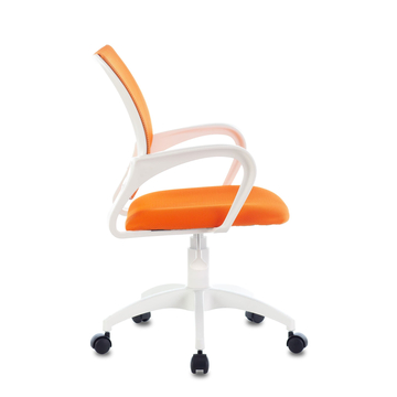 Кресло Бюрократ CH-W695NLT оранжевый TW-38-3 TW-96-1 сетка/ткань крестовина пластик пластик белый