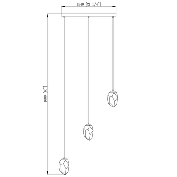 Светильник подвесной Moderli V10310-3P Catris
