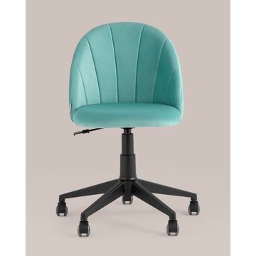 Кресло компьютерное Логан велюр пыльно-голубой