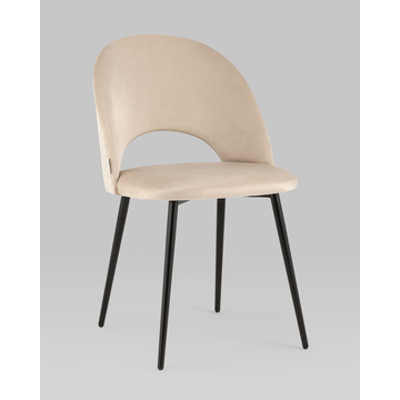 Стул Меган велюр бежевый орнамент