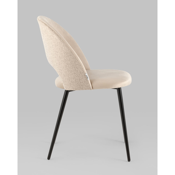 Стул Меган велюр бежевый орнамент