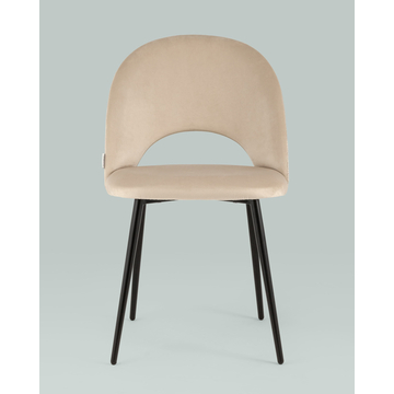 Стул Меган велюр бежевый орнамент