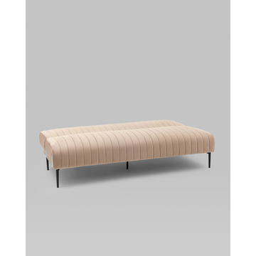 Диван прямой Дрезден велюр бежевый