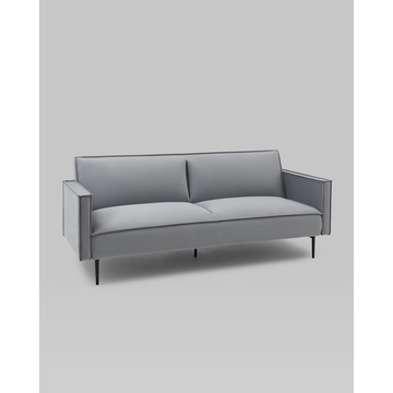 Диван прямой Кассель велюр серый