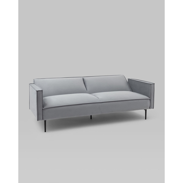 Диван прямой Кассель велюр серый