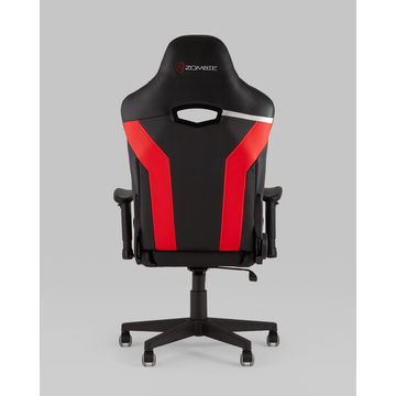 Кресло игровое Zombie Thunder 3X черный/красный эко.кожа с подголов. крестовина пластик