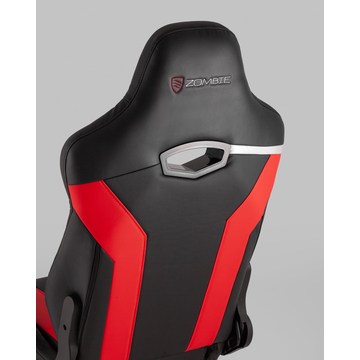 Кресло игровое Zombie Thunder 3X черный/красный эко.кожа с подголов. крестовина пластик