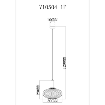 Светильник подвесной Moderli V10504-1P Boise