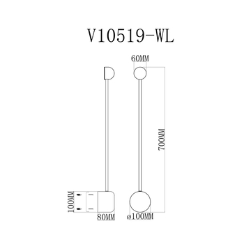 Светильник настенный светодиодный Moderli V10519-WL Provo