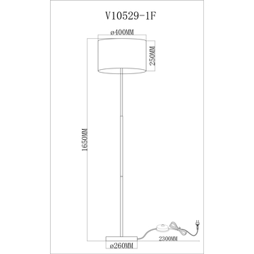 Торшер Moderli V10529-1F Visalia