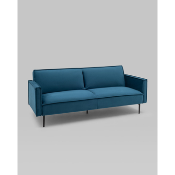 Диван прямой Кассель велюр синий
