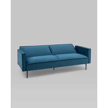 Диван прямой Кассель велюр синий
